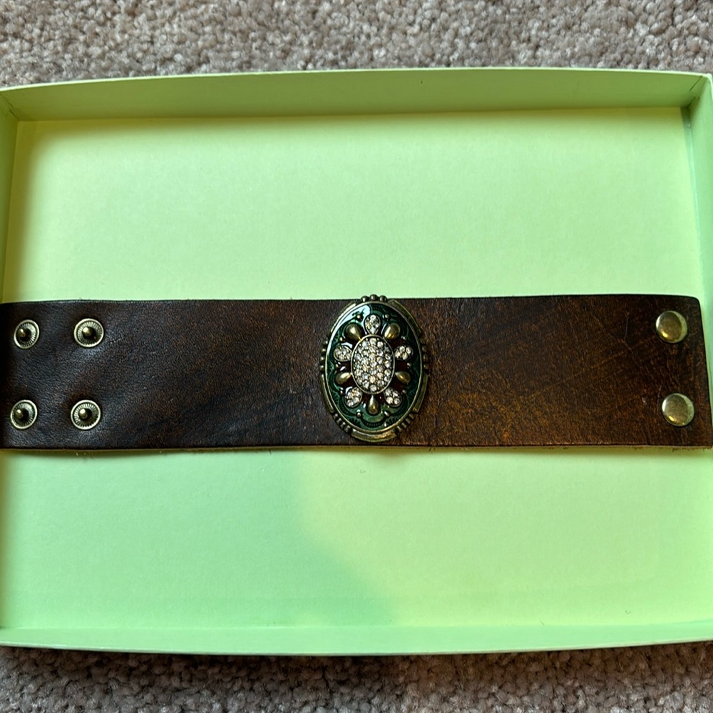 8” leather wrap bracelet!  So cute!